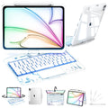 Transparent Black 360° Rotating iPad Keyboard Case