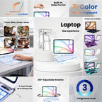 Transparent 360° Rotating iPad Keyboard Case