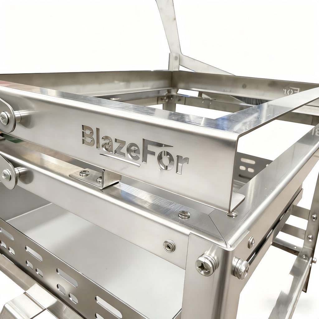 Adjustable Charcoal Rotating Grill