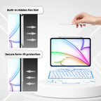 Transparent 360° Rotating iPad Keyboard Case