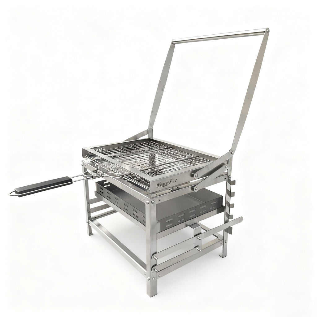 Adjustable Charcoal Rotating Grill
