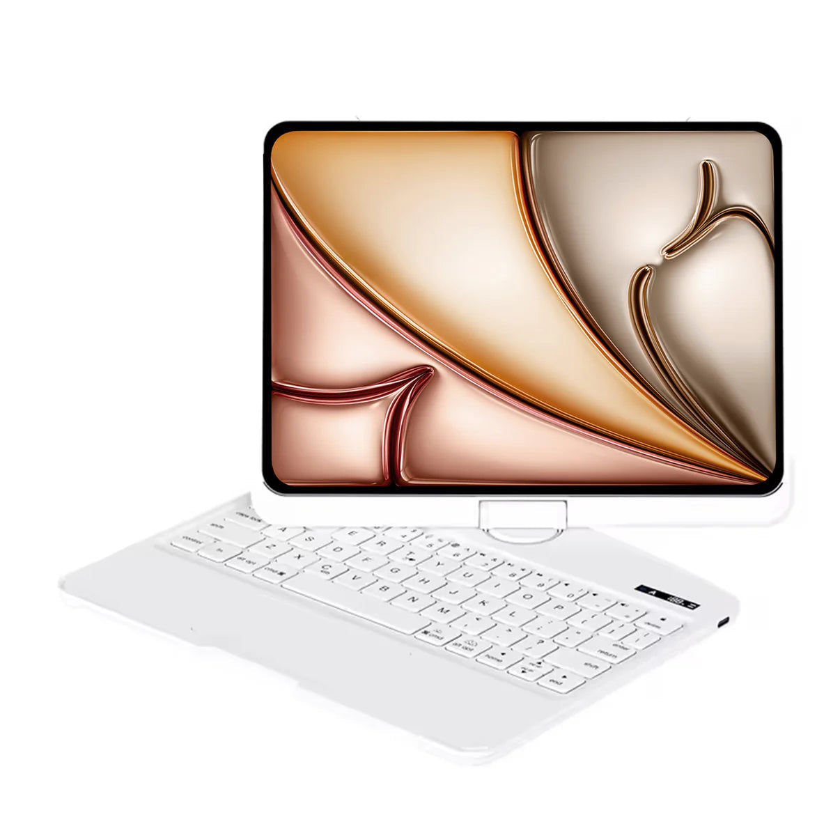Transparent Black 360° Rotating iPad Keyboard Case