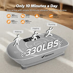 Thin Compact Vibration Plate, Lymphatic Drainage Whole Body Home Fitness Machine