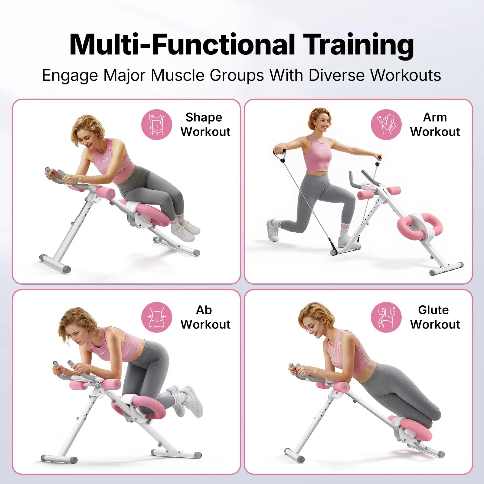10-Level Adjustable Ab Trainer