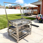 Adjustable Charcoal Rotating Grill