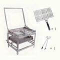 Adjustable Charcoal Rotating Grill