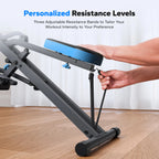 Adjustable Resistance 2-in-1 Squat Row Machine, 350LBS LCD Leg Glute Trainer for Women