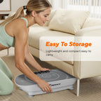 Thin Compact Vibration Plate, Lymphatic Drainage Whole Body Home Fitness Machine