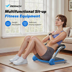 Space-Saving 3-Gear Roll-Up Core Trainer, Adjustable Sit-Up Exercise Equipment for Abs Muscle Building