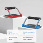 Space-Saving 3-Gear Roll-Up Core Trainer, Adjustable Sit-Up Exercise Equipment for Abs Muscle Building