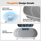 Thin Compact Vibration Plate, Lymphatic Drainage Whole Body Home Fitness Machine