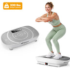 Thin Compact Vibration Plate, Lymphatic Drainage Whole Body Home Fitness Machine