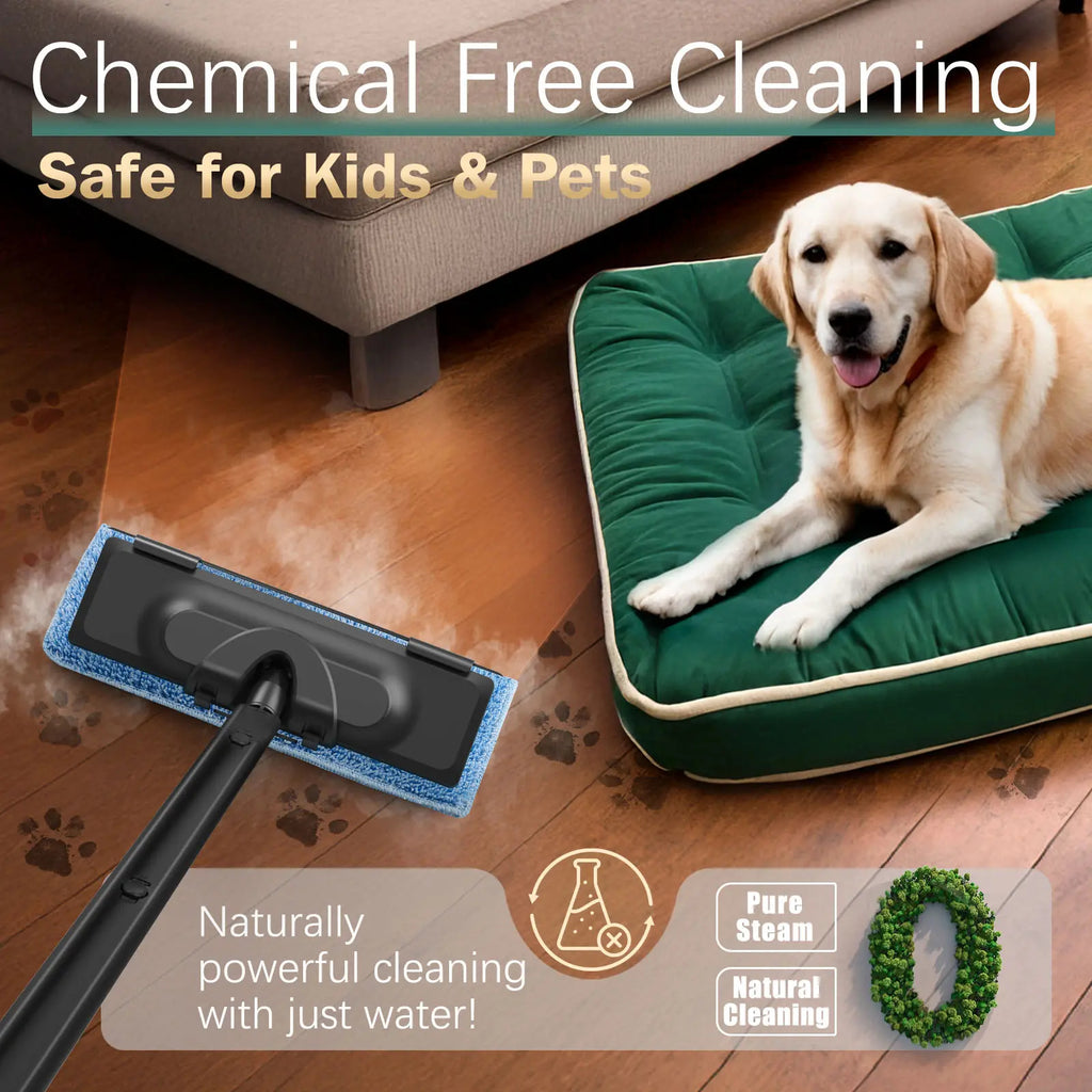 1800W Multifunctional Steam Mop Cleaner 28 Attachments