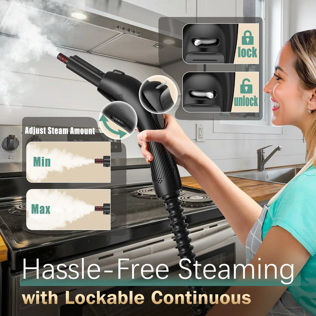 1800W Multifunctional Steam Mop Cleaner 28 Attachments