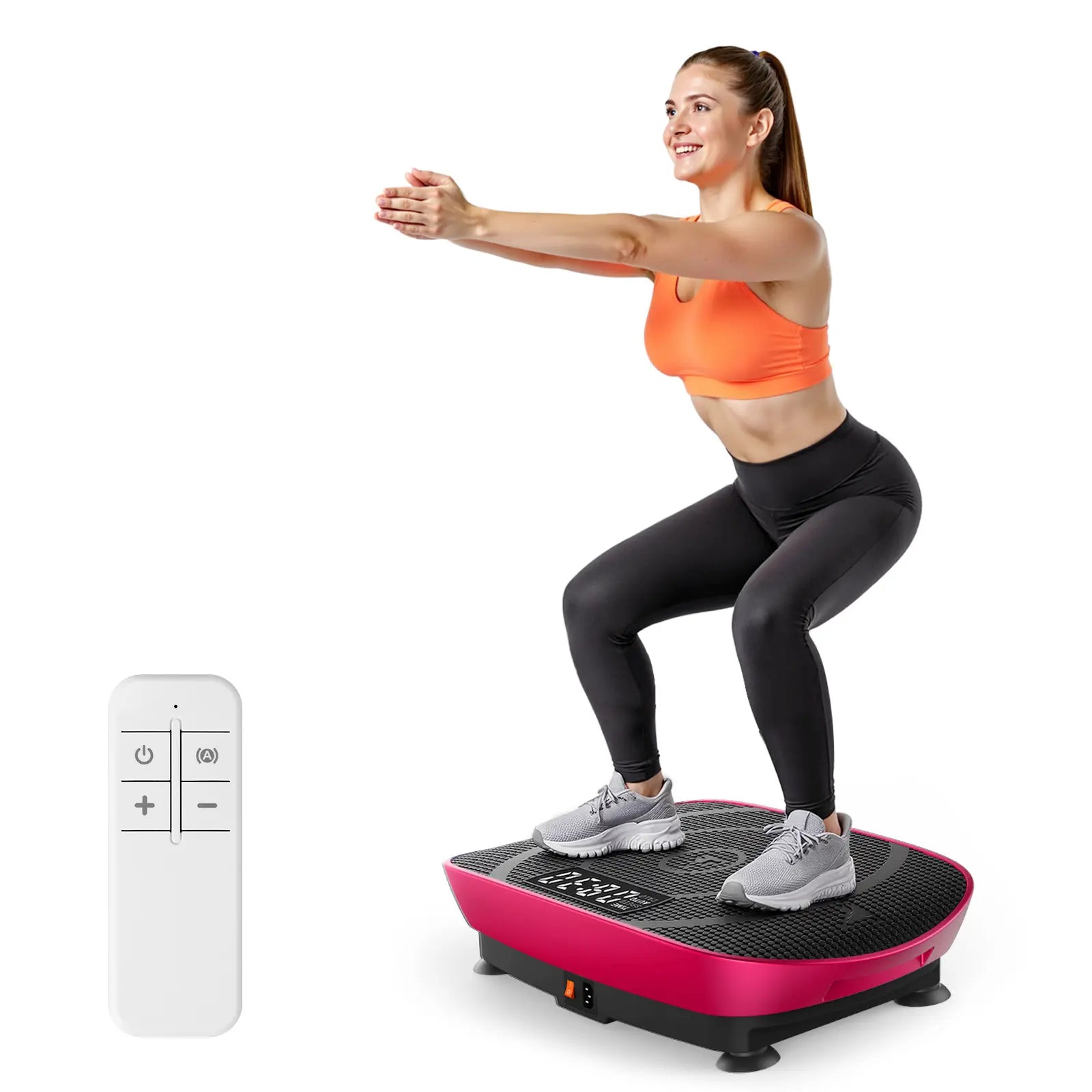 Thin Compact Vibration Plate, Lymphatic Drainage Whole Body Home Fitness Machine